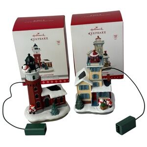 Hallmark Keepsake Mage Cord Light Holiday Lighthouse 2015 2017